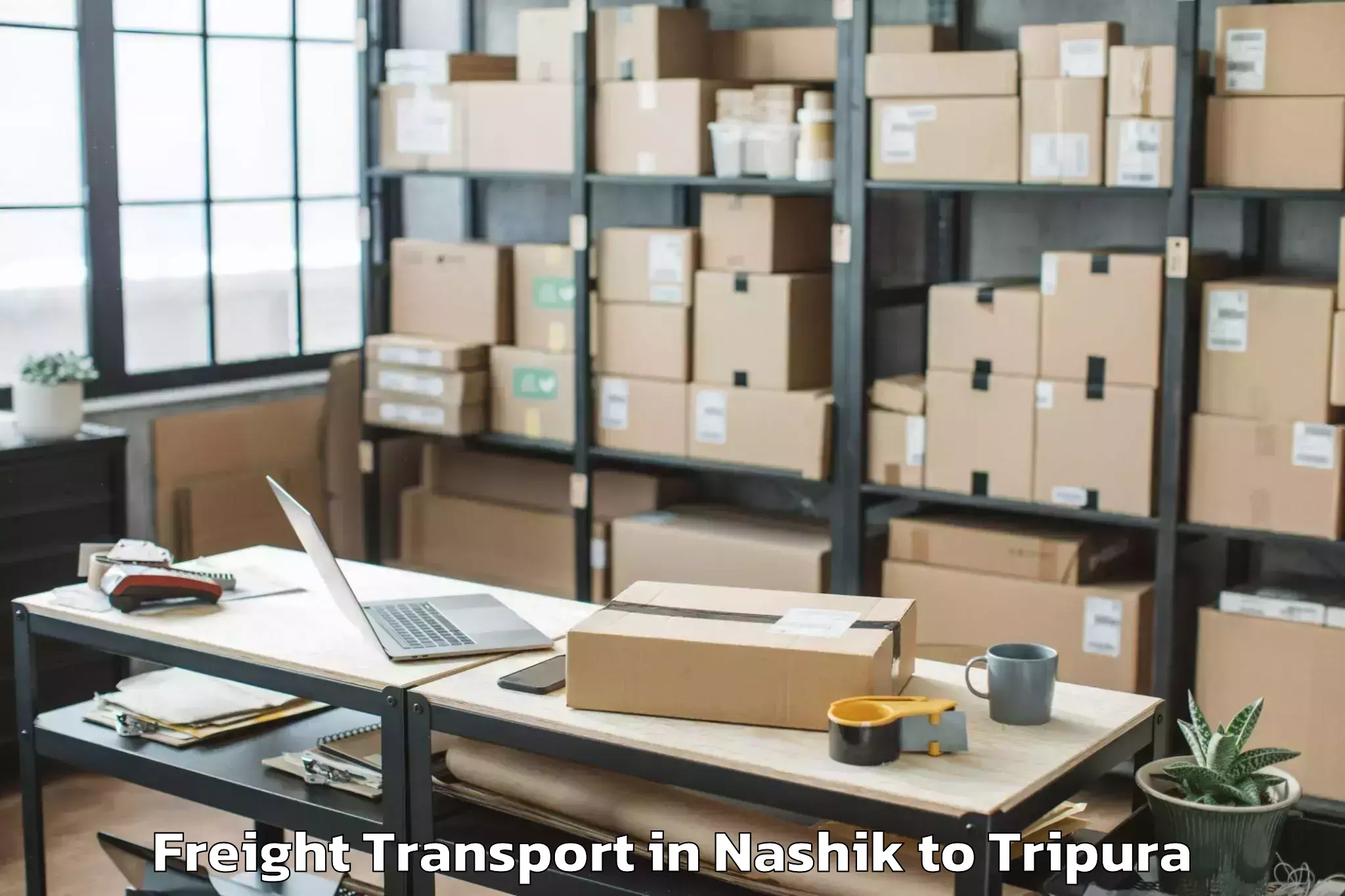 Efficient Nashik to Amarpur Gomati Freight Transport